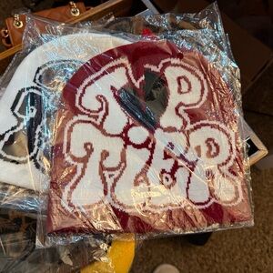 Red and White Graphic Beanie (different colors you chose